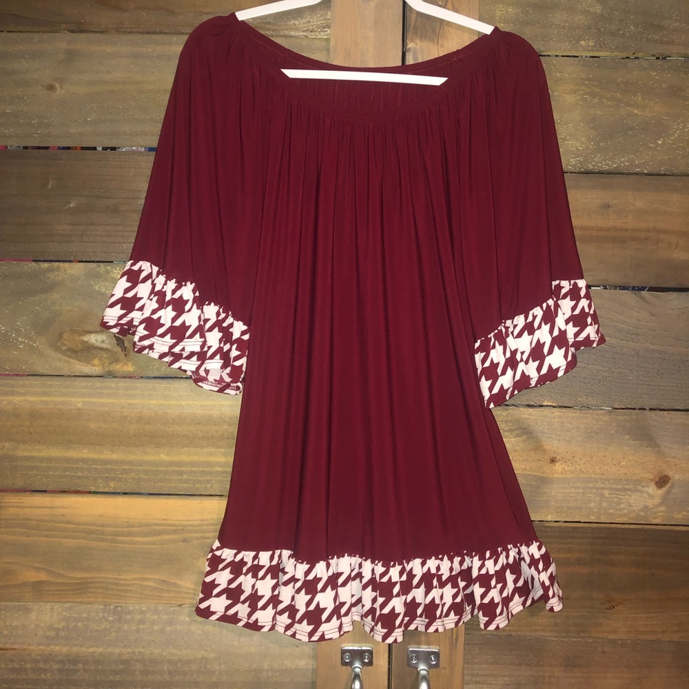 Woman’s off the shoulder blouse